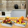 thumbnail image 3 of Visland 2 Pcs Bread Loaf Pan for Baking Stainless Steel Rectangular Meatloaf Baking Pan Loaf Tin Pan for Homemade Banana Bread, 3 of 7
