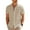 Light Brown, variant on Coshow Men's Button Down Short Sleeve Casual Shirt Lightweight Wrinkle Free Stretch Summer Shirt