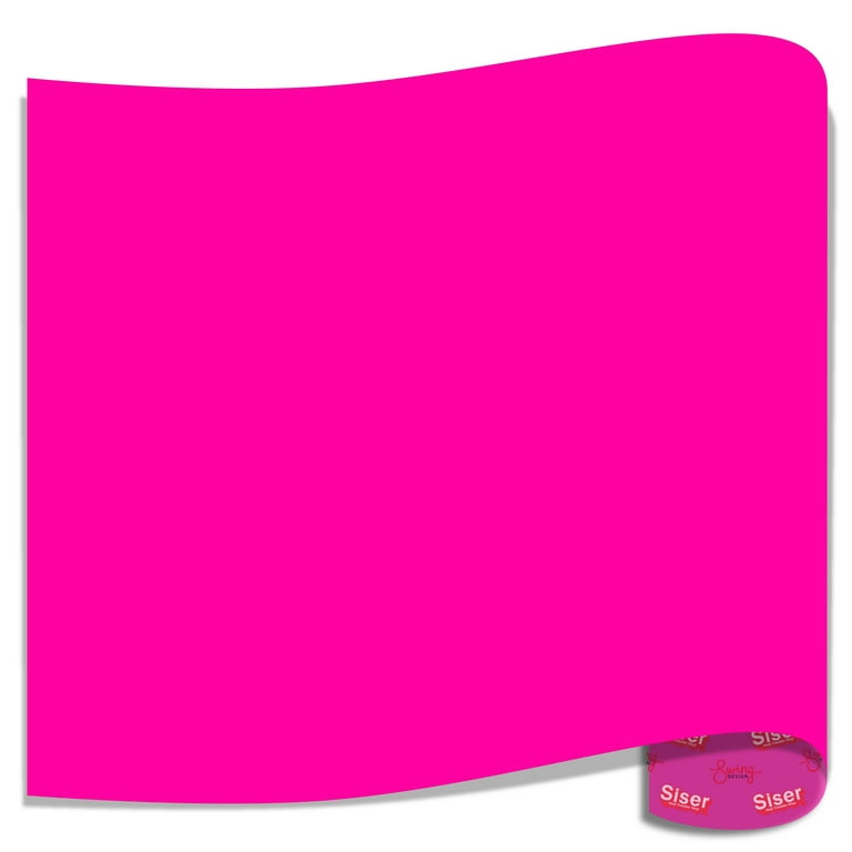 Siser 20” Flamingo Pink Heat Transfer Vinyl - Crafting Brilliance with  Glitter