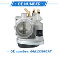 thumbnail image 6 of Unique Bargains 1 Pcs Throttle Body for Audi A3 1.6L 2003-2012 Replace No.06A133062AT, 6 of 6