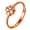 Rose Gold, variant on Stylish Opening Four-leaf Clover Special-interest Design Index Finger Ring