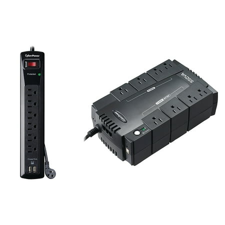 Cyberpower Usb - Cyberpower 550 UPS & 6 Outlet USB Surge Protector