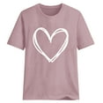 thumbnail image 6 of Alllist Womens Tops Plus Size Pink Graphic Short Sleeve Crew Neck T-Shirts Womens Shirts Under $5, 6 of 6