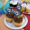 thumbnail image 4 of NHL Columbus Blue Jackets Logo Cupcake Picks Toppers Decoration Set of 6, 4 of 7