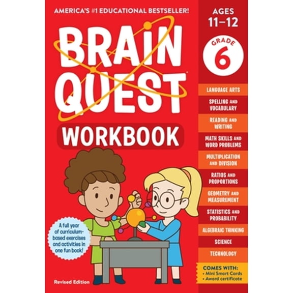Pre-Owned Brain Quest Workbook: 6th Grade Revised Edition (Paperback) 1523517409 9781523517404