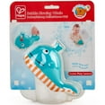 thumbnail image 2 of Hape: Bubble Blowing Whale - Blue & Yellow - Bath Time Water Squirting Toy, Water Play, Add Bubble Bath or Liquid Soap, Toddlers & Kids Ages 18mo+, 2 of 5