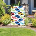 thumbnail image 5 of Race Cars Bright Seamless Pattern Double Sided Garden Flag Decorative Weather Resistant Yard Flag, Large DIY Vertical Flag for Farmhouse Patio Lawn, 28x40 Inch, 5 of 6