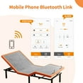 thumbnail image 4 of ESHINE Adjustable Bed Frame Split King, Wireless Remote&Bluetooth App Control, 5 Minutes Installation, Head and Foot Incline, 4 of 7