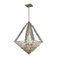 thumbnail image 1 of Elk Lighting Viva Natura 6 Light Pendant in Aged Silver, 1 of 1