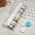thumbnail image 4 of 12 Packs Colored Contact Lenses Case L+R Contact Lens Case For Eyes Contacts Travel Kit Holder Lens Container, 4 of 6