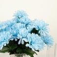 thumbnail image 5 of Efavormart 12 Bushes | Light Blue Artificial Silk Chrysanthemum Flower Bouquets, 5 of 10