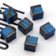 thumbnail image 3 of Dados de Metal, Juego de Dados MetáLicos SóLidos y Pesados de 6 Piezas para Juego de Mesa Mazmorras y DragóN Azul Negro, 3 of 5