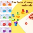 thumbnail image 3 of Austok 10Pcs Animal Stamps for Kids Self Inking Stamps Party Favors Cartoon Dinosaurs Stampers Party Supplies Classroom Rewards for Boys Girls, 3 of 10