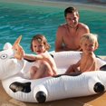 thumbnail image 4 of HuangShi  150cm Giant Flower Print Swan Inflatable Float For Adult Pool Party Toys Green Flamingo Ride-On Air Mattress Swimming Ring boia, 4 of 6