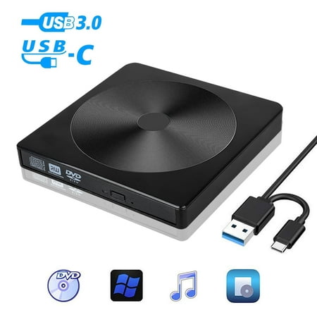 Graveur Lecteur de DVD externe portable USB 3.0 Lecteur de CD/DVD