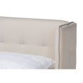 thumbnail image 4 of Baxton Studio Catarina Full Size Beige Wood Platform Bed, 4 of 10