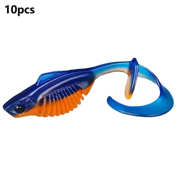 10X Artificial Fishing Lures Plastic Simulation Fishing Bites