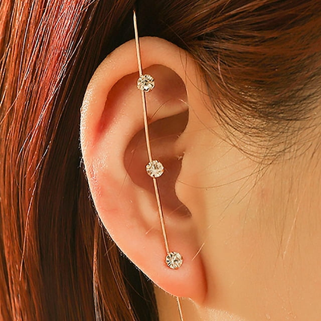 Ear Crawler Hook Earring Creative Ear Wrap Climber Earring Ear Cuff for Women