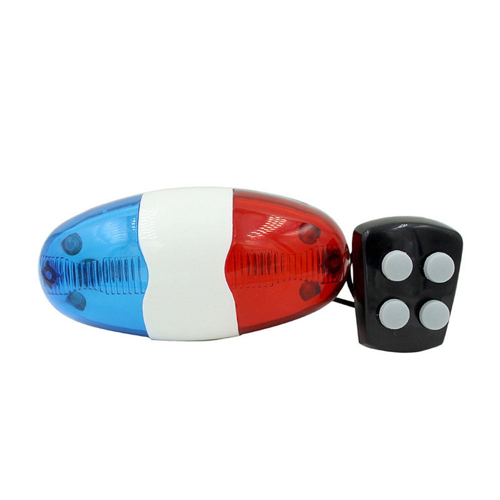 6 LED 4 Tone Sounds Fahrrad Horn Bell Police Car Light Trompete BAF 6 LED 4 Tone Sounds Fahrrad Horn Bell Police Car Light Trompete BAF