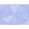 thumbnail image 1 of Ahgly Company Machine Washable Indoor Rectangle Transitional Heavenly Blue Area Rugs, 3' x 5', 1 of 7
