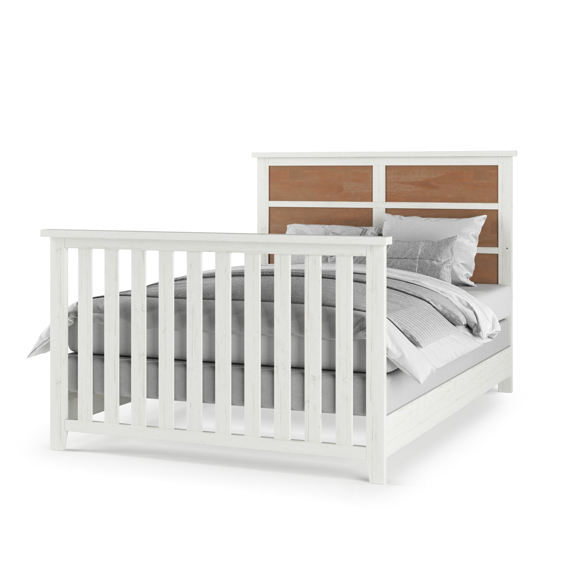 Child Craft Ocean Grove Full-Size Bed Rail Conversion Kit, Converts 4-in-1 Crib to Bed, Solid Wood
