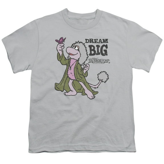 Fraggle Rock Dream Big S/S Youth 18/1 T-Shirt Silver