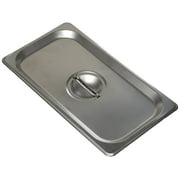 Update International Solid Steam Table Pan Cover Size: 12.63" W x 6.88" D , 1/3 Size, Stainless Steel