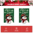 thumbnail image 6 of SM-XLHN Let It Snow Snowman Snowflake Christmas Garden Flag 12x18 Inch Double Sided, Blue Winter Farmhouse Yard Outdoor Decorative Flag, 6 of 6