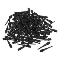 Uxcell Plastic Dart Tips, 60 Pack 2BA Thread Soft Dart Tips Dart Accessories, Black