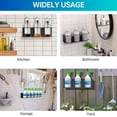 thumbnail image 6 of BOKYAN 2PCS Wall Mounted Spray Can Holder Rack, Heavy Duty Iron Spray Bottle Storage Organizer Shelf for Garage Workspace and Tool Room, Holds 3 Cans Each, 12.6 inches / 32 cm Long, 6 of 9