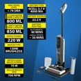 thumbnail image 5 of Deco Home 220W Wet/Dry All-in-One Vacuum and Hard Floor Cleaner, Cordless Battery with Self-Cleaning Charging Dock, 5 of 12