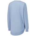 thumbnail image 3 of Women's Pressbox Light Blue Notre Dame Fighting Irish Poncho Fleece Pullover Sweatshirt, 3 of 3