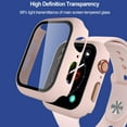 thumbnail image 2 of XIHAMA Compatible with Apple Watch Case 44mm iWatch SE Series 6 5 4 with Screen Protector, Slim Guard Thin Bumper Full Coverage Hard Cover Defense Edge for Women Men, 3 Pack, 2 of 9