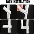 thumbnail image 3 of 5m L-shaped U-shaped plastic steel rail set, foldable silent sliding rail, including hook accessories, 3 of 5