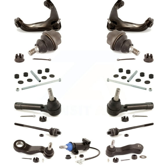 TOR Front Control Arms Assembly and Lower Ball Joints Tie Rods Link Sway Bar Suspension Kit (13Pc) for Car Chevrolet Silverado 2500 GMC Sierra Suburban Yukon XL Without Frame Bracket KTR-104194