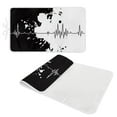 thumbnail image 2 of ZIATUBLES Ironing Blanket Pale Foldable Ironing Mat Pad, Portable Ironing Board Cover for Travel Washer Dryer Countertop, ECG Heartbeat Ink Splatter Print, 31.5" x 19.6", 2 of 7