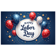 thumbnail image 3 of Patriotic Theme Labor Day Celebration Banner Decorative Design Balloons Stars Backdrop for Holiday Party Indoor Decoration Outdoor Celebration, 3 of 7