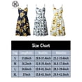 thumbnail image 2 of Luxtrada Women's Dresses-Summer Floral Bohemian Spaghetti Strap Button Down Swing Midi Dress with Pockets (Yellow,XL), 2 of 6