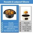 Inxhbow Silicone Slow Cookers Liner for Crock Pot 6 QT Reusable Slow