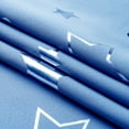 thumbnail image 5 of Taotanxi Blackout Curtains for Bedroom Living Room, Silver Foil Printed Stars Pattern, Thermal Insulated and Noise Reducing, Blue, 51W x 53L Inch, 2 Panels, 5 of 6