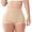 Beige, variant on Womens Low Rise Panties Lace Tummy Control Shapewear Shorts Comfortable Butt Lifter Underwear