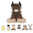 thumbnail image 1 of Peluche Niuniu Daddy de 14 pulgadas con peso de vaca Highland, 1,5 kg, 1 of 7