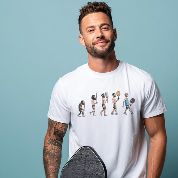 Evolution of Pickleball T-Shirt, Funny Pickleball Player Graphic Tee, Paddle Sport Shirt, Pickleball Lover Gift for Men Women
