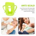 thumbnail image 3 of EeaseCA Feeding-Bottle Silicone Cover Drop Resistance Wide Mouth Feeder Protective Cover for Baby Infant Newborn 160ml Green, 3 of 7