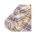 thumbnail image 4 of Sunny Fashion Girls Skirt Tan Mustard Gingham Pleated Elastic Student Everyday Outdoor Summer 7-8 Years, 4 of 5