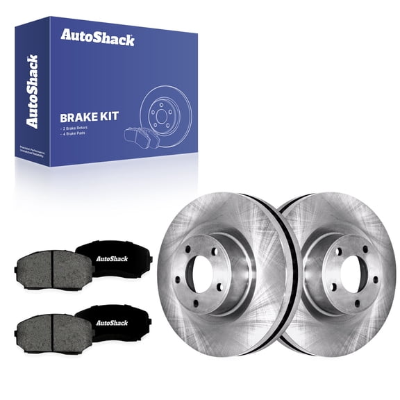 AutoShack Front Vented Brake Rotors   Premium Ceramic Pads 6-PC Brake Kit Replacement for 2007-2014 Ford Edge 2007-2015 Lincoln MKX 12.6" (320 mm)