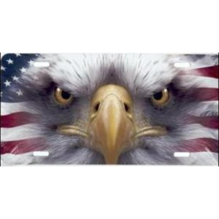 - Patriotic Eagle Airbrush License Plate