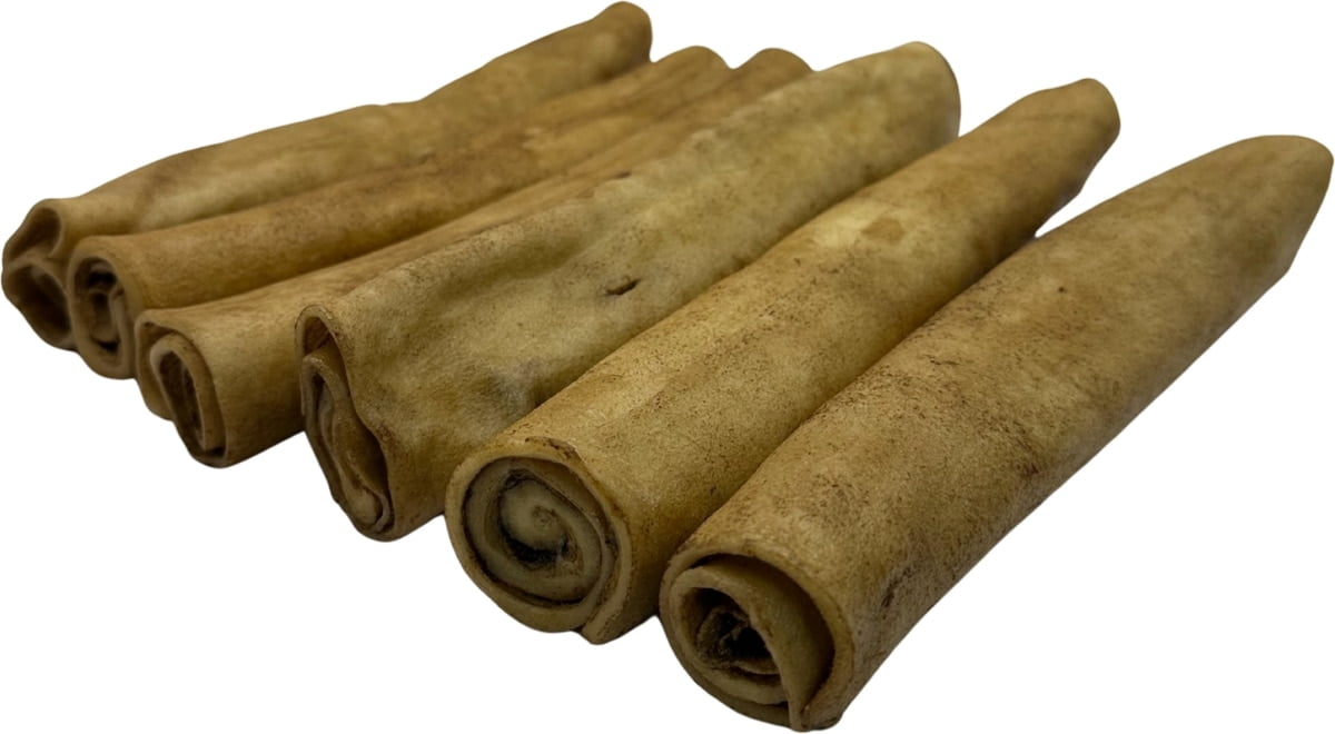 Retriever Rolls 7 to 8-in Peanut Butter Flavor Rawhide Dog Chew Treats, 12 CT