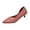 Pink, variant on Women Asymmetric D'Orsay Pointed Toe Kitten Heel Pumps Wrinkle Faux Leather Footwear For Office Casual Outdoor Evening Wedding Daily Commute