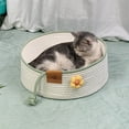 thumbnail image 5 of Washable Cat Bed,Woven Pet Beds for Small Dogs Cat,Natural Cotton Linen Cat Scratch Bed,Straw Nest Cat Bed,Durable Round Cat Scratcher Bowl Shaped Nest for All Seasons, 5 of 7
